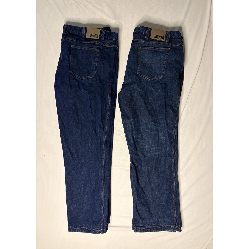 Duluth Denim Jeans Men's Size 46x32 Blue Relaxed Fit Straight Leg Lot Of 2